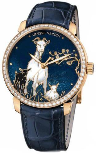 Buy Ulysse Nardin 8156-111B-2 / CHEVRE Classico Enamel Classico Champleve replica watch